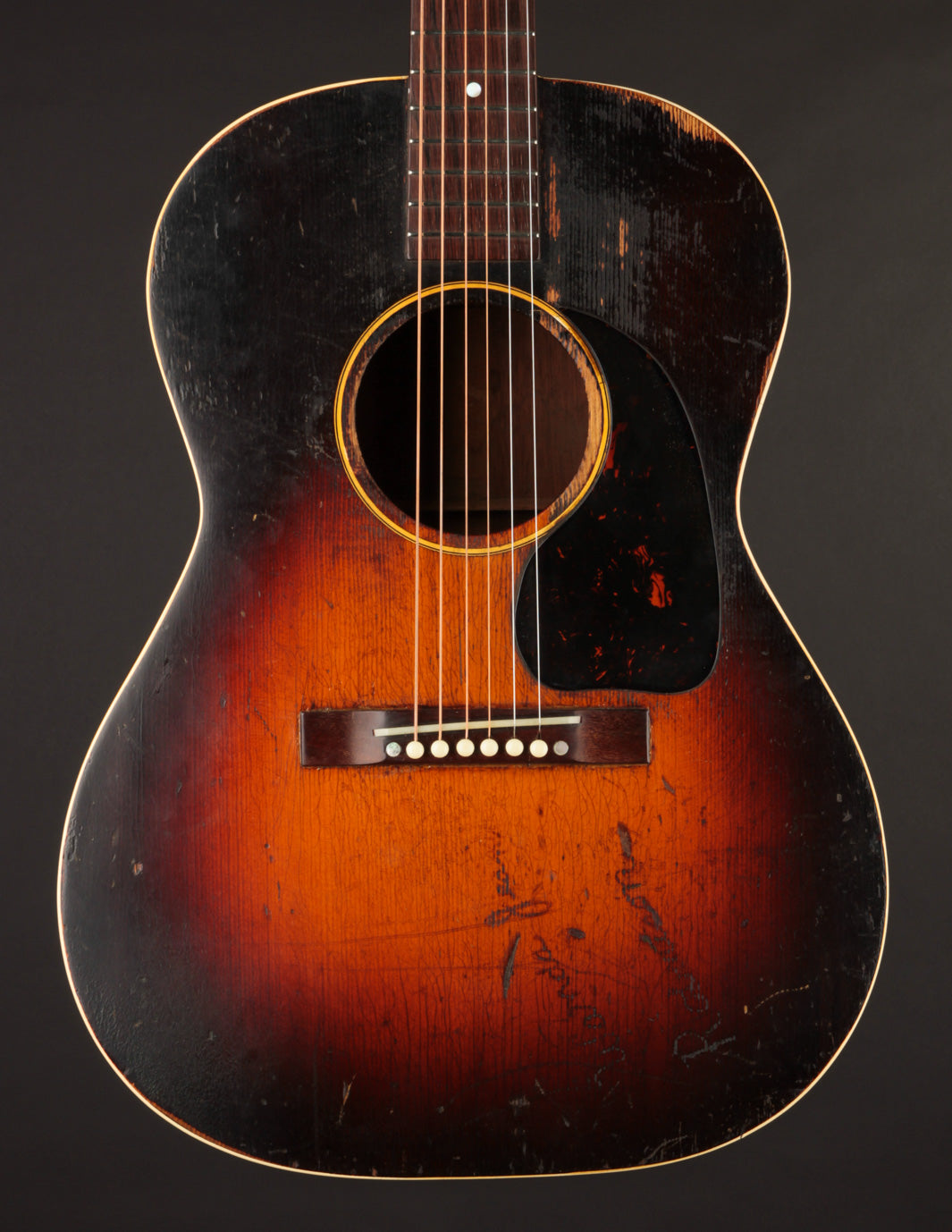 1944 Gibson LG-2 Banner: Vintage Acoustic Guitar at The Music Emporium