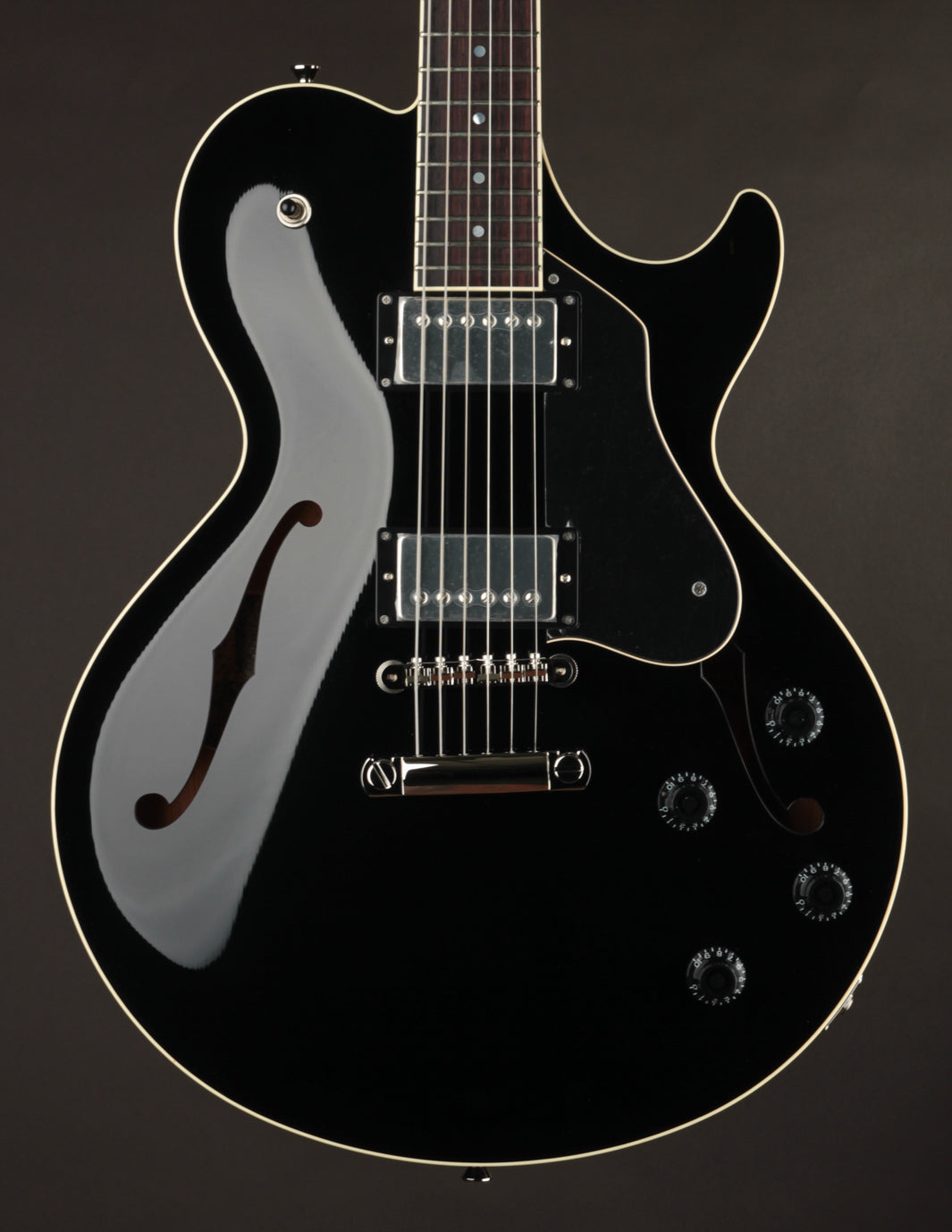 Collings SoCo Doghair Jet Black Spruce Top w/Throbaks