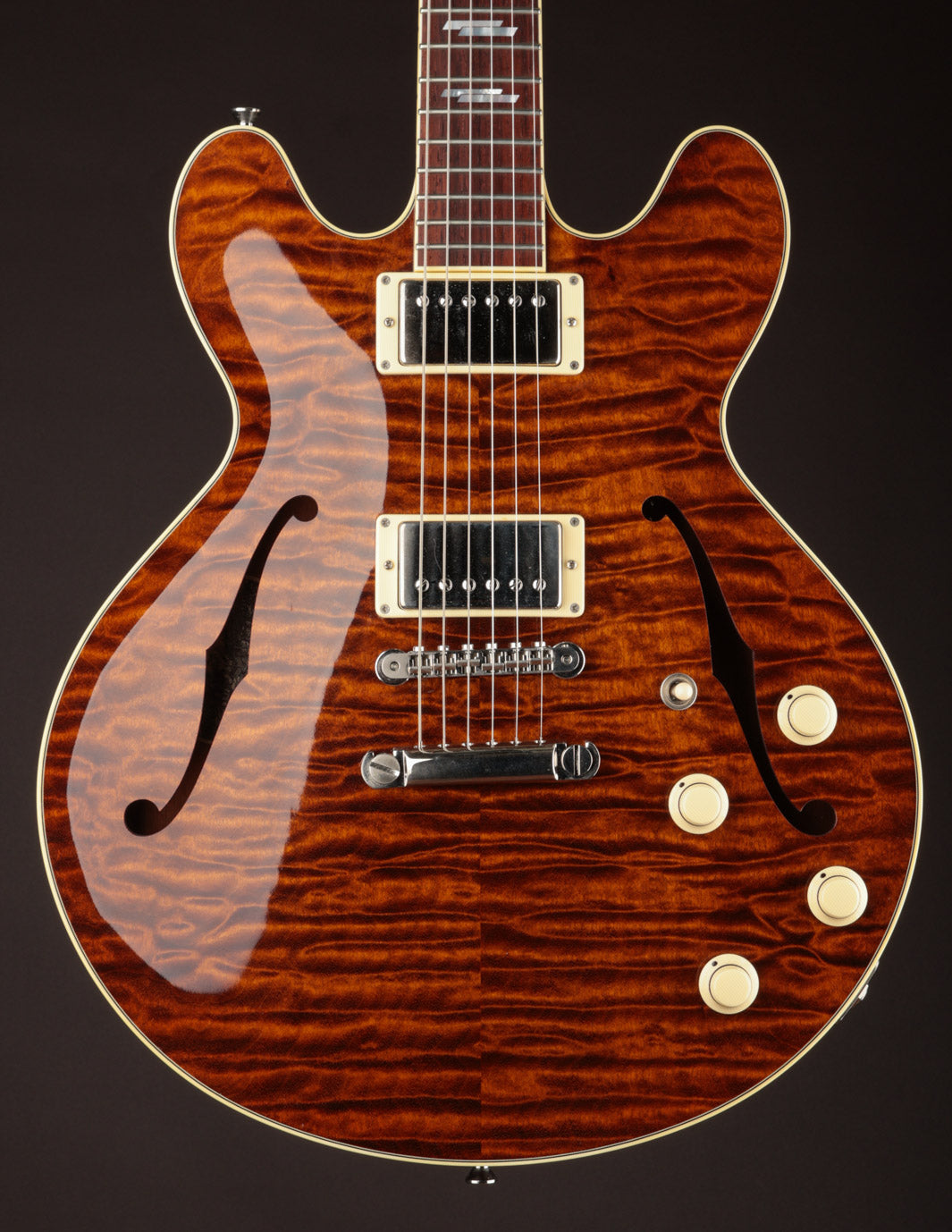 Collings I-35 Deluxe Caramel Quilt Top w/Throbaks (USED, 2016)