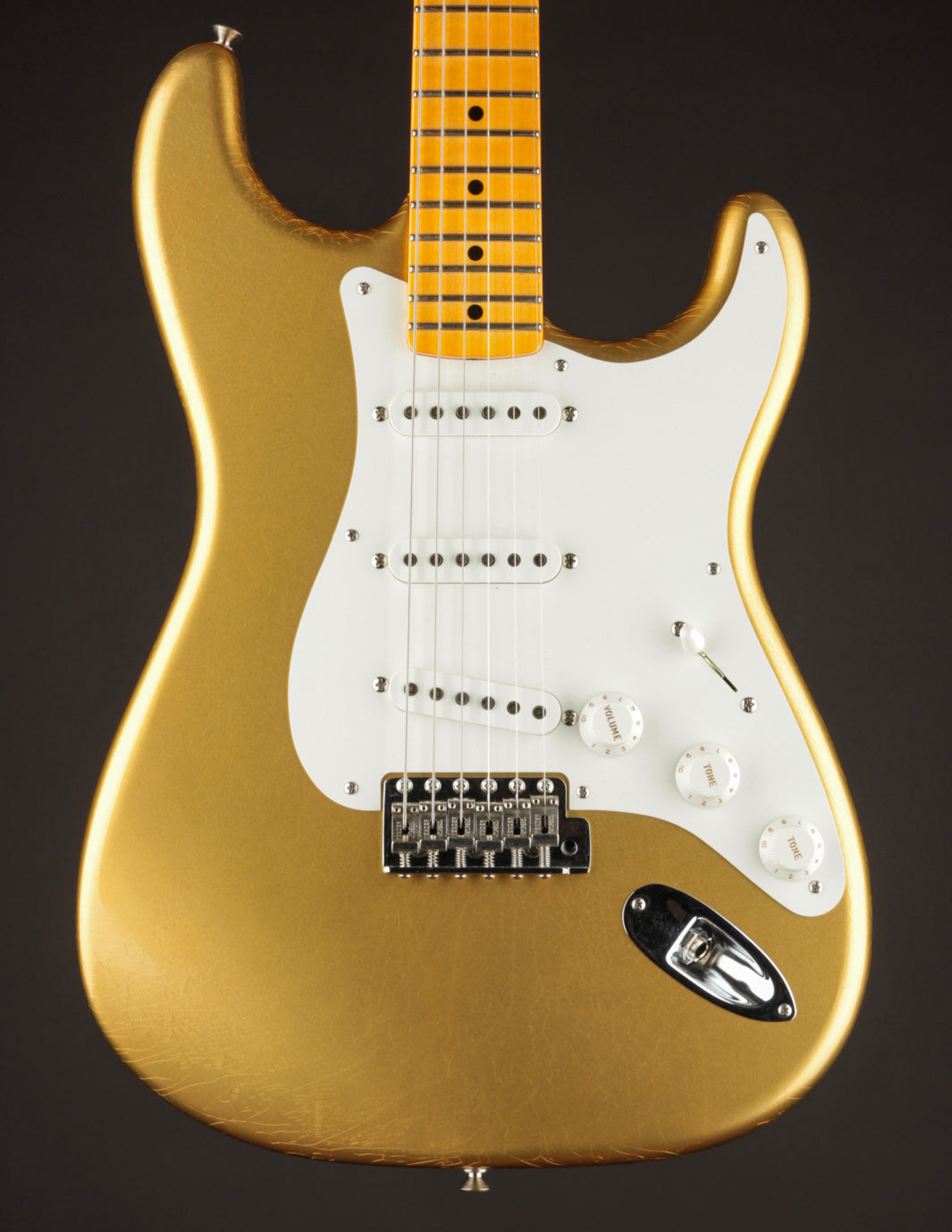 Fender Custom Shop Jimmie Vaughan Stratocaster, Aged Aztec Gold (USED, 2022)