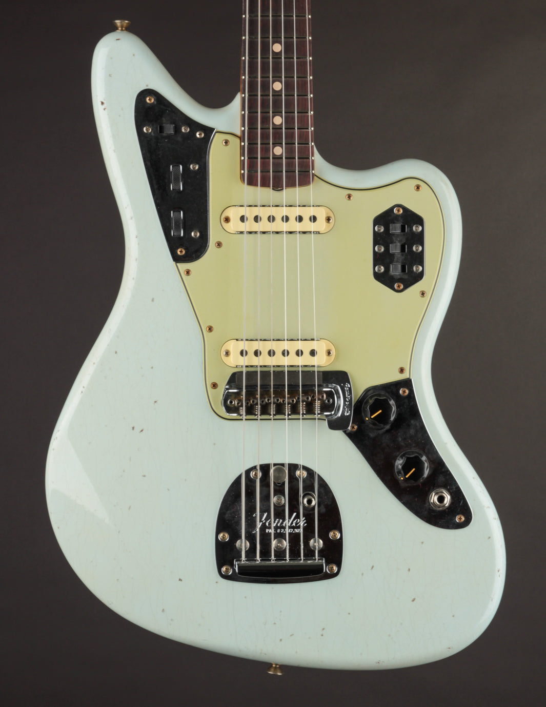 Fender Custom Shop '63 Jaguar Super Sonic Blue | The Music ...