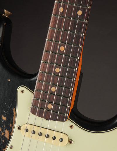 Fender Custom Shop '60 Stratocaster Aged Black/3-Tone Sunburst Heavy Relic
