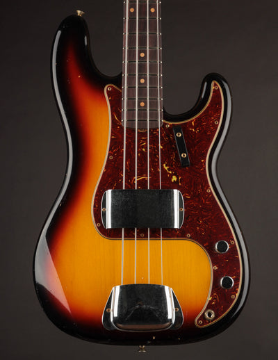 Fender Custom Shop '63 P Bass Journeyman Relic, Rosewood Fingerboard, Aged 3-Color Sunburst