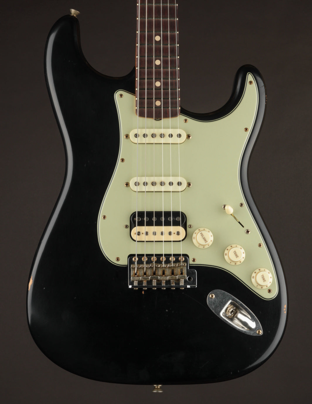 Fender Masterbuilt David Brown '60s HSS Stratocaster Black/Journeyman
