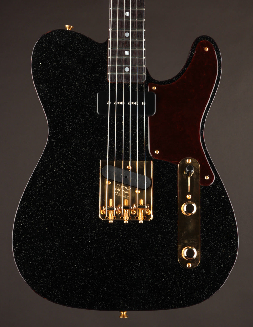 Fender Masterbuilt Levi Perry La Cabronita P90 Black w/Gold Flake/Relic