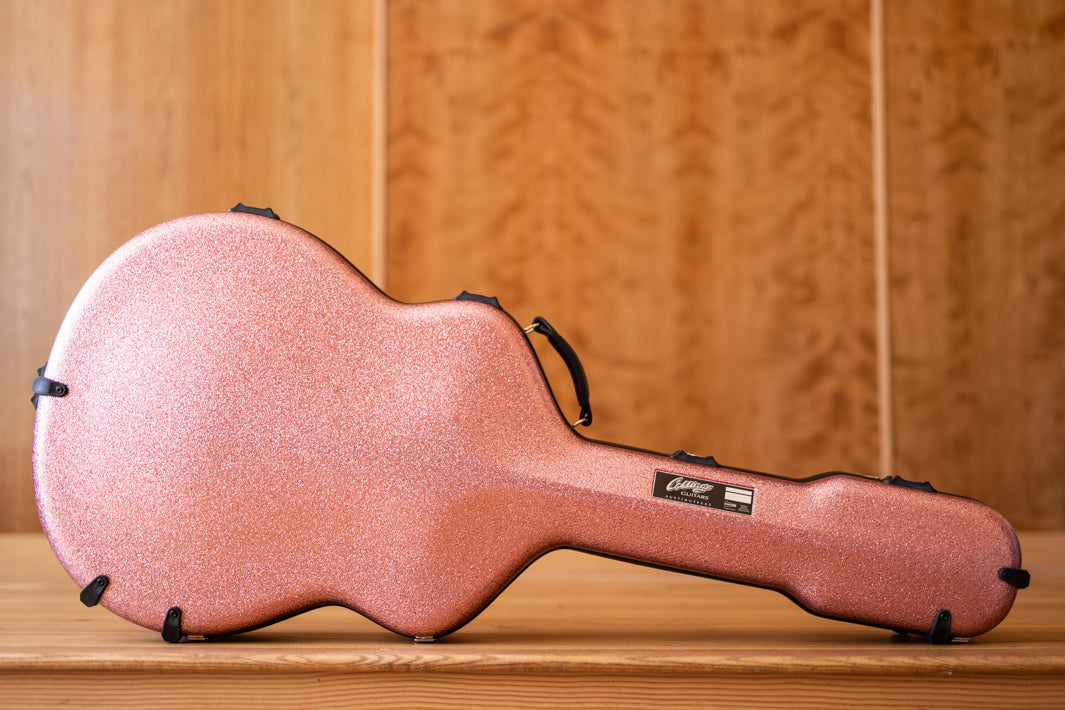 Calton 17" Collings AT-17 Archtop Case Textured Glitter Rose Gold Finish / Burgundy Interior (Preowned)