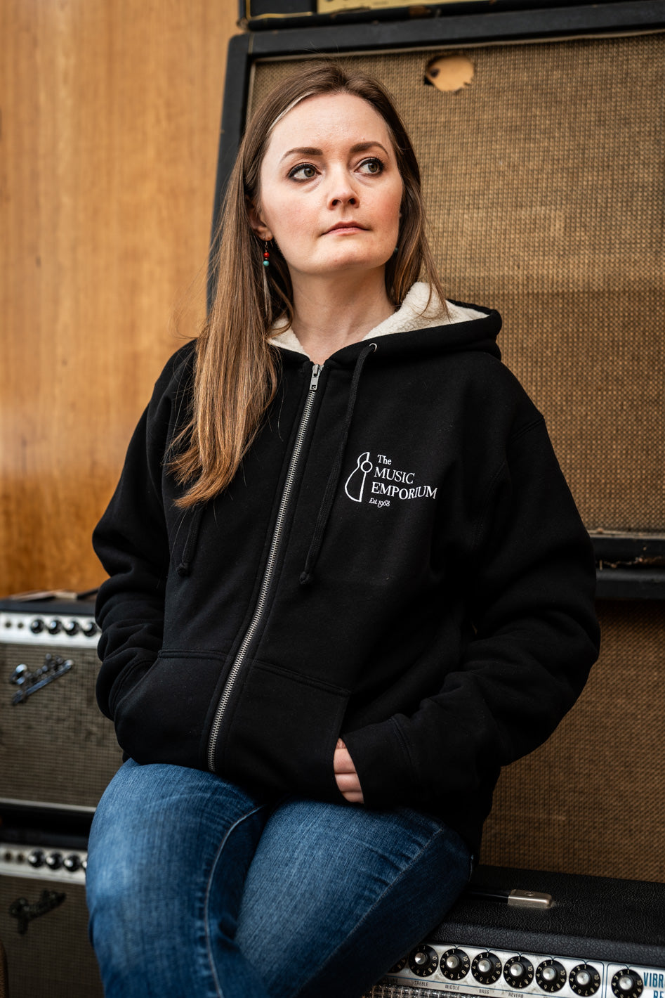 TME Sherpa Hoodie Black (Unisex)