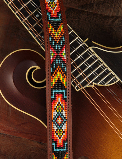 El Dorado Hand-Loomed "Hopi" Mandolin Strap Brown