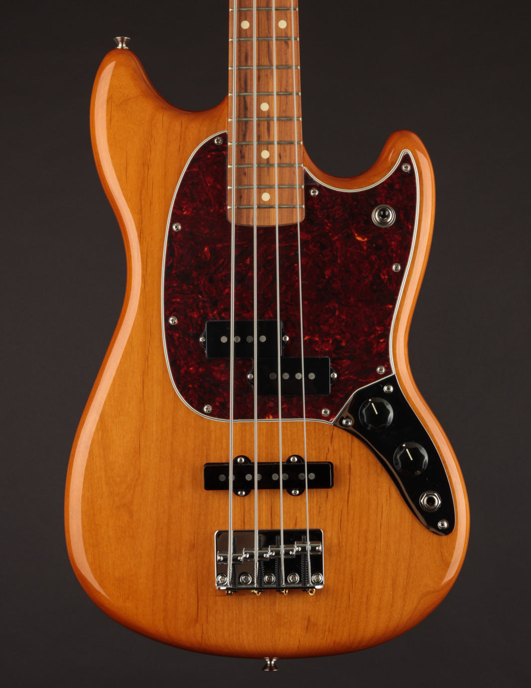 Fender Player Mustang Bass PJ Aged Natural | The Music Emporium