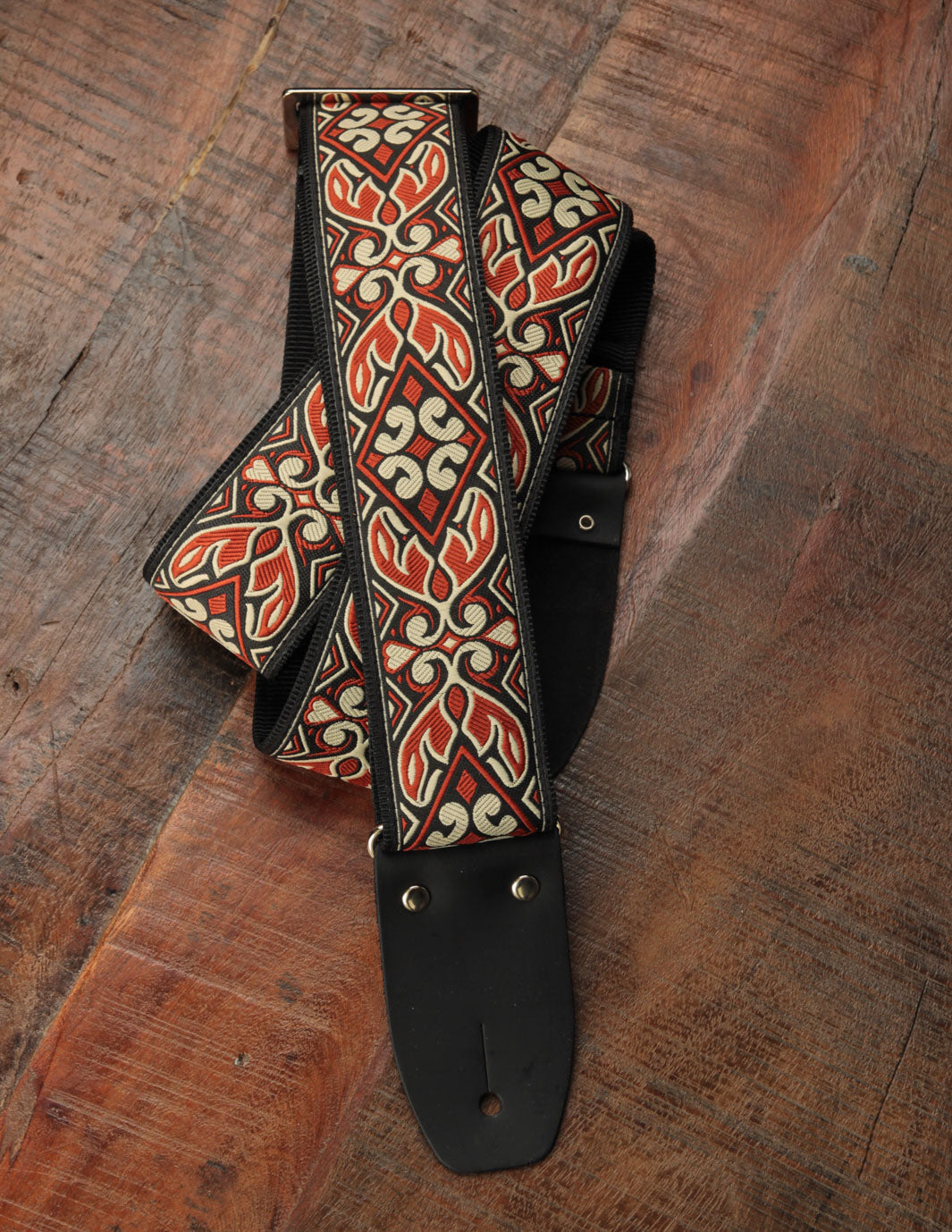 Henry Heller 2" Deluxe Jacquard Guitar Strap Brown
