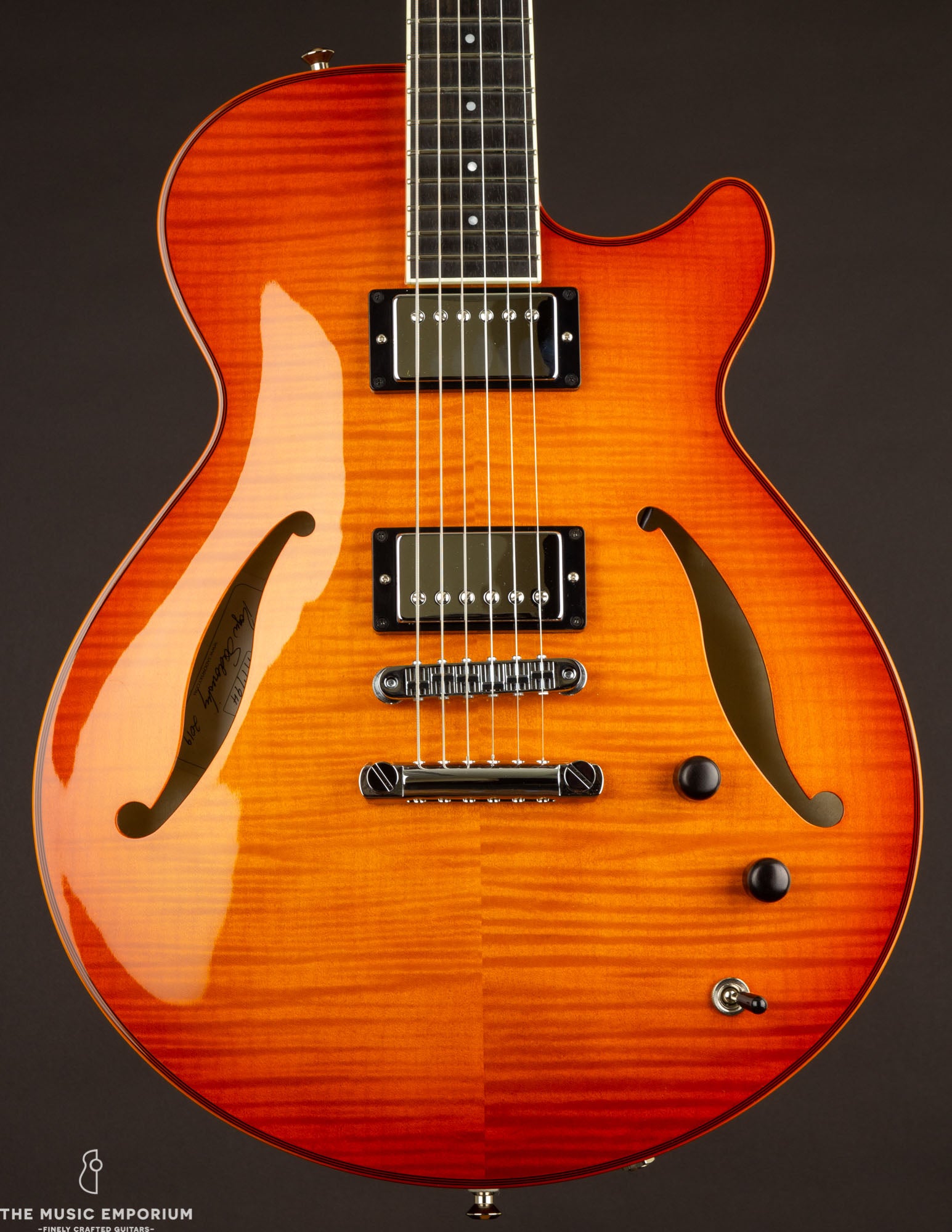 Sadowsky Semi-Hollow Archtop Violin Burst | The Music Emporium