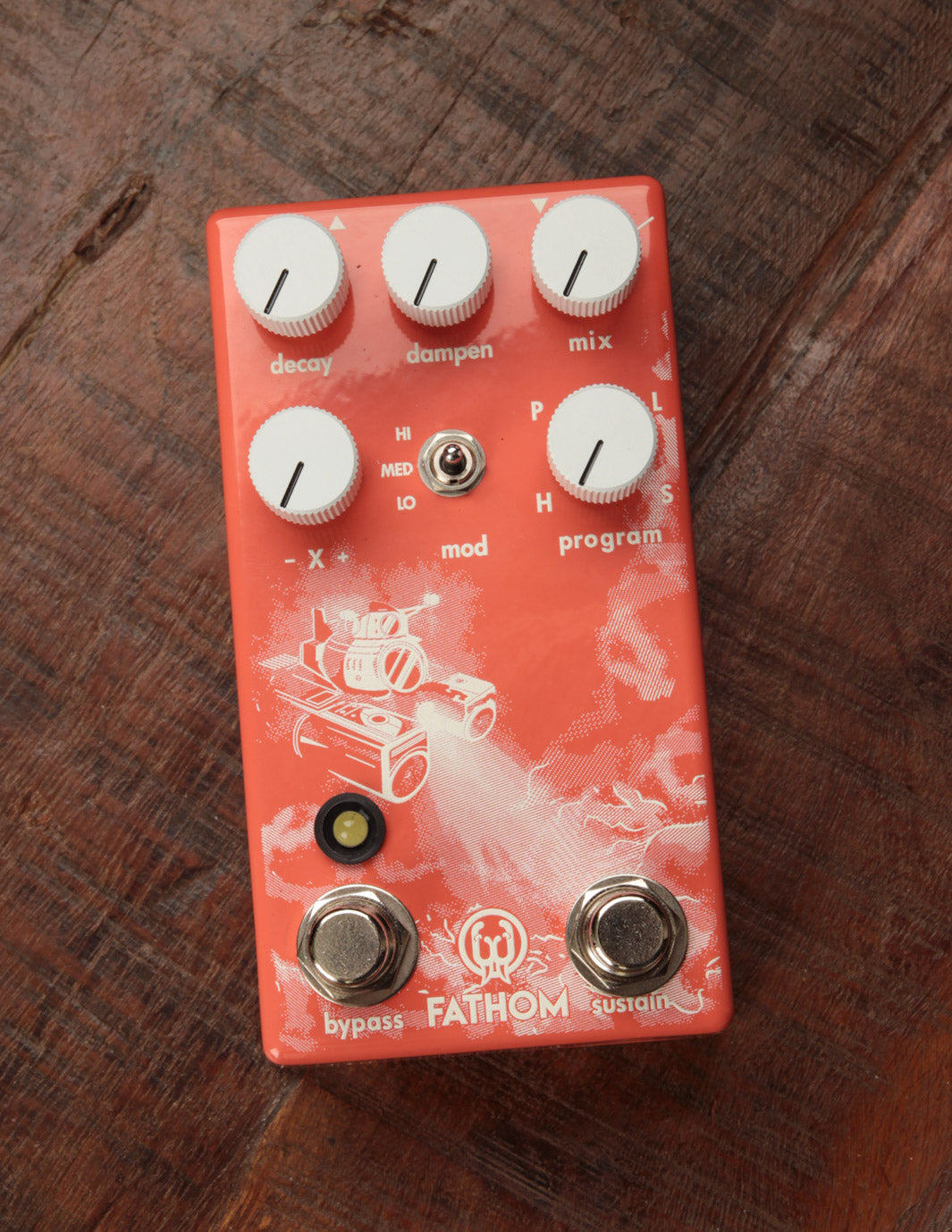 Walrus Audio Fathom Multi-Function Reverb Coral Series