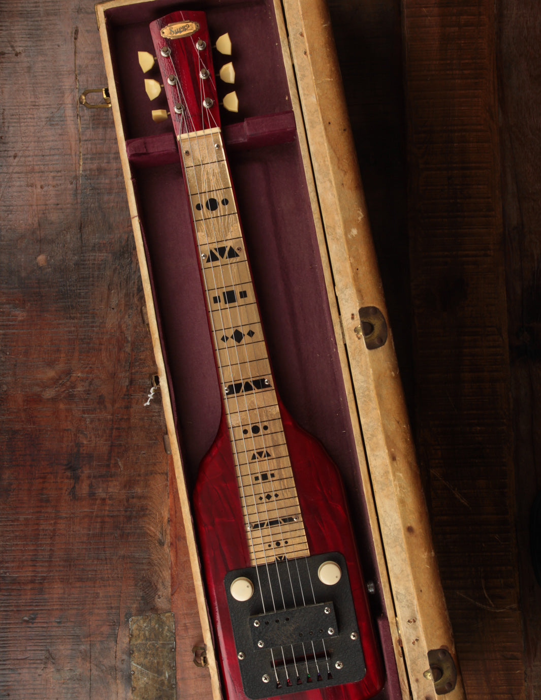 Supro Supreme Lap Steel, Red Pearloid (USED, 1957)