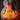 Vintage archtop guitar with a sunburst finish on a black background