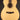 Acoustic guitar with a natural wood finish on a black background