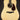 Acoustic guitar with a natural finish
