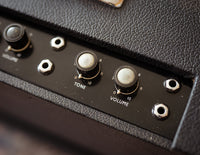 Park guitar amplifier, close up of controls
