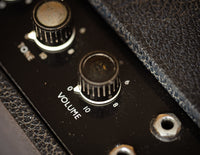 Park guitar amplifier, close up of controls