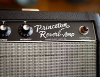 Close up of controls on Fender amp