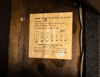 Inside label on Fender amp