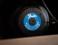 Close up of Fender guitar speaker 