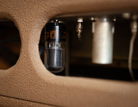 Close up of tubes on Fender reverb unit