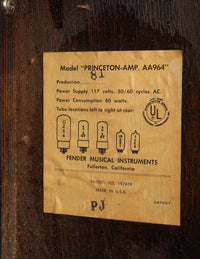 Fender Princeton Non-Reverb AA964 (1966)