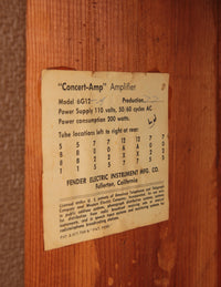 Fender 6G12-A Concert Amp (1962)