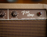 Close up of guitar amplifier controls