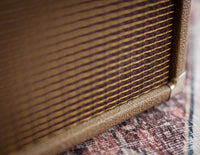 Close up of grill cloth on guitar amplifier