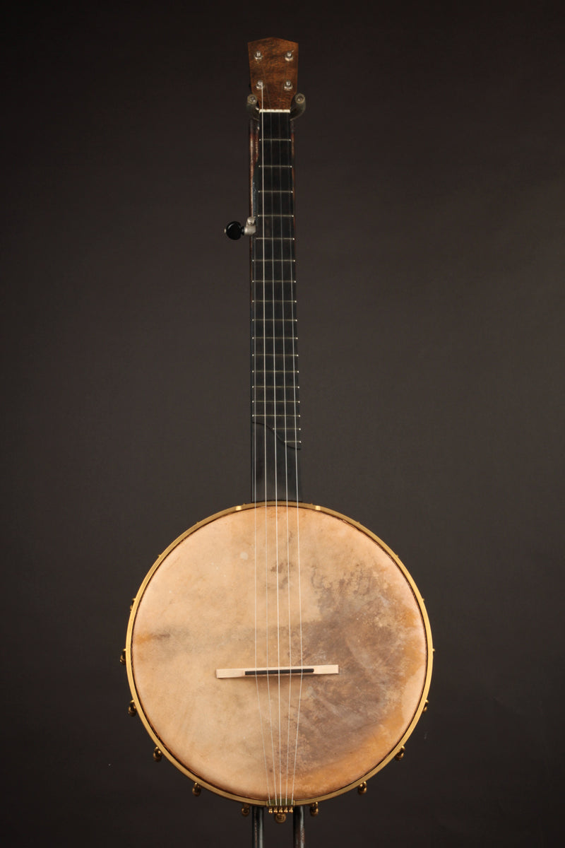 Arcara 12" Walnut Dobson w/Hammered Brass Peghead