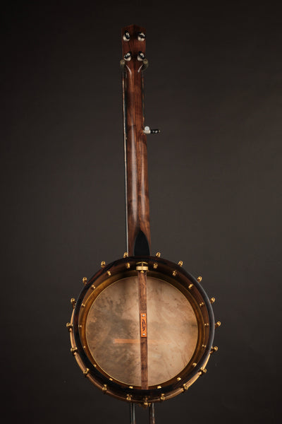 Arcara 12" Walnut Dobson w/Hammered Brass Peghead