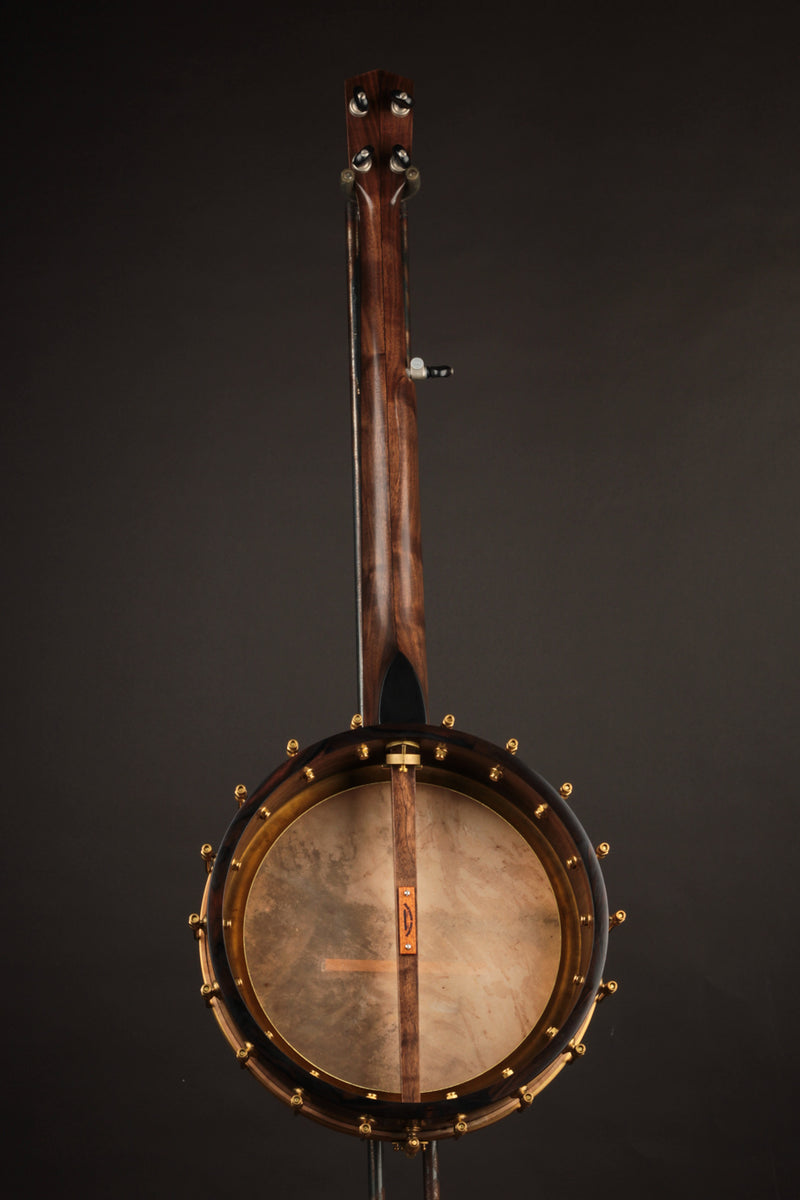 Arcara 12" Walnut Dobson w/Hammered Brass Peghead