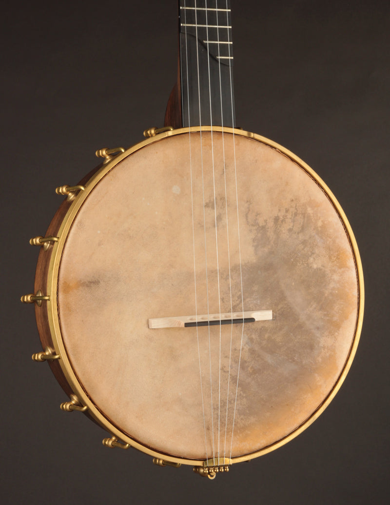 Arcara 12" Walnut Dobson w/Hammered Brass Peghead