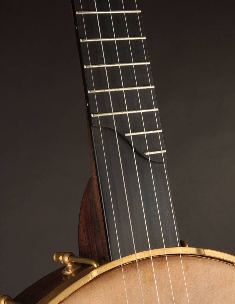 Arcara 12" Walnut Dobson w/Hammered Brass Peghead