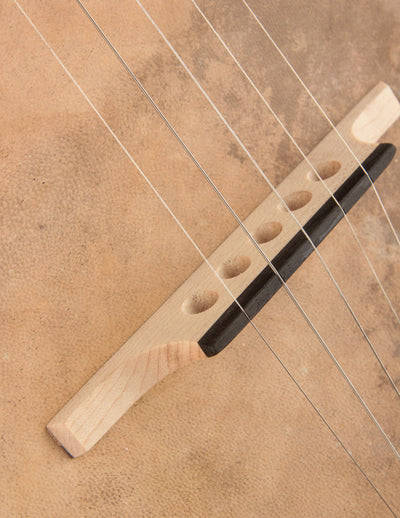 Arcara 12" Walnut Dobson w/Hammered Brass Peghead