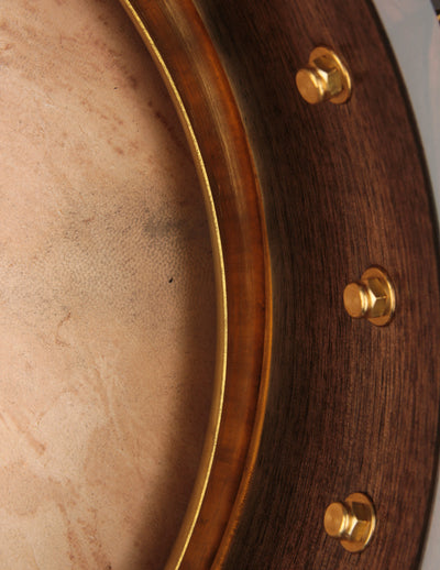 Arcara 12" Walnut Dobson w/Hammered Brass Peghead