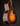 Acoustic guitar with a sunburst finish on a dark background