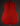 Back view of a red acoustic guitar on a dark background