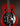 Red resonator guitar on a dark background