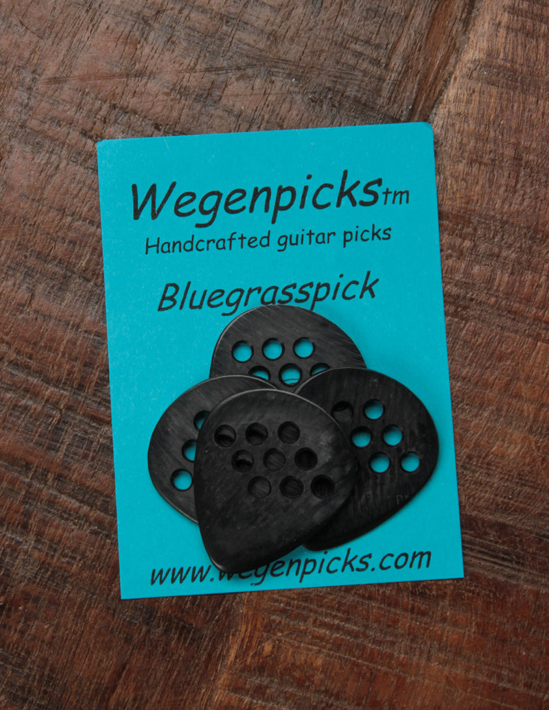 Wegen Bluegrass Guitar Pick 1.2mm/Black (4-pack)