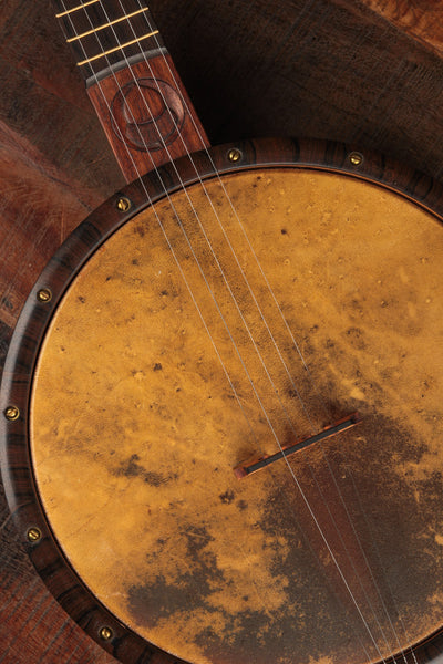 Carolina Banjo Company 11" Walnut w/Carved Peghead & Brass Tonering