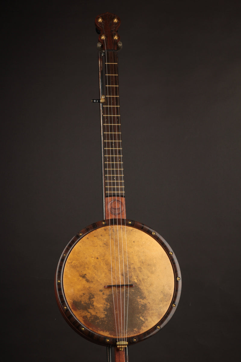 Carolina Banjo Company 11" Walnut w/Carved Peghead & Brass Tonering