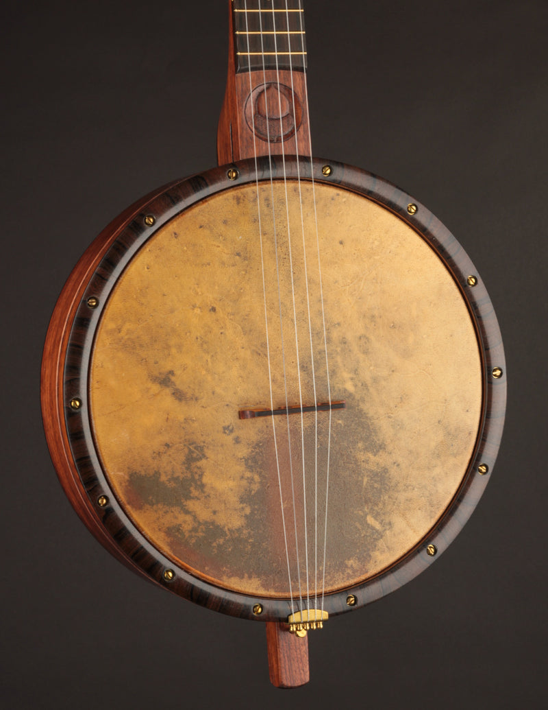 Carolina Banjo Company 11" Walnut w/Carved Peghead & Brass Tonering