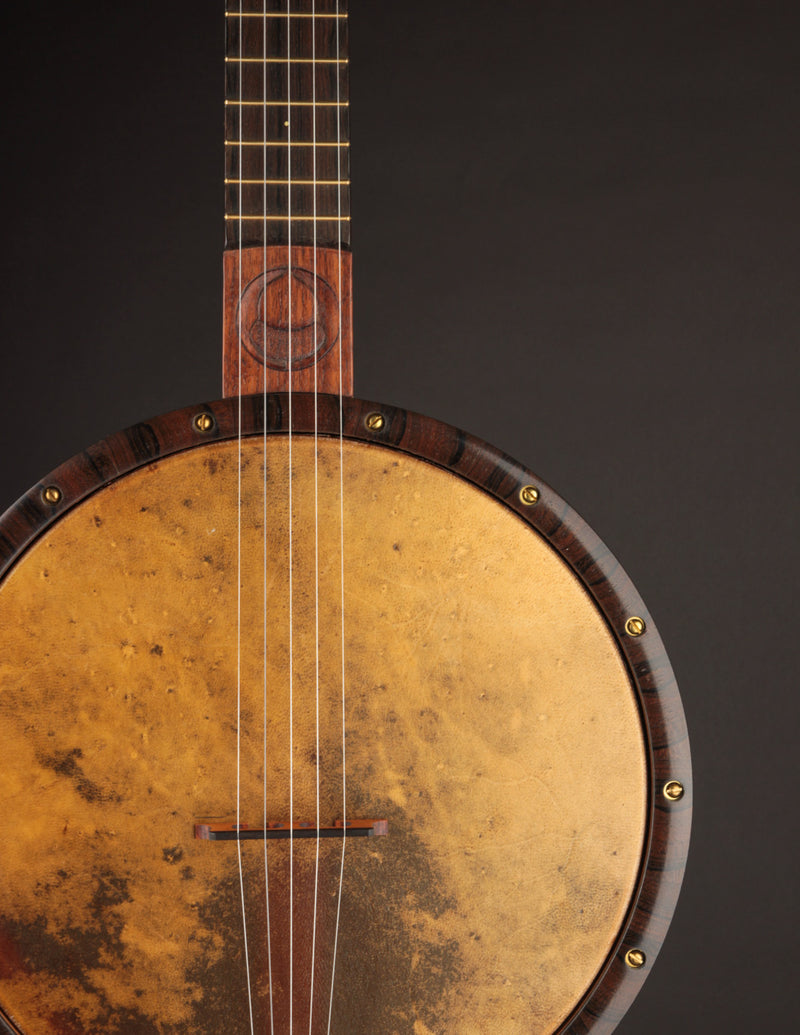 Carolina Banjo Company 11" Walnut w/Carved Peghead & Brass Tonering