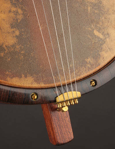 Carolina Banjo Company 11" Walnut w/Carved Peghead & Brass Tonering