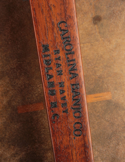 Carolina Banjo Company 11" Walnut w/Carved Peghead & Padauk Tonering