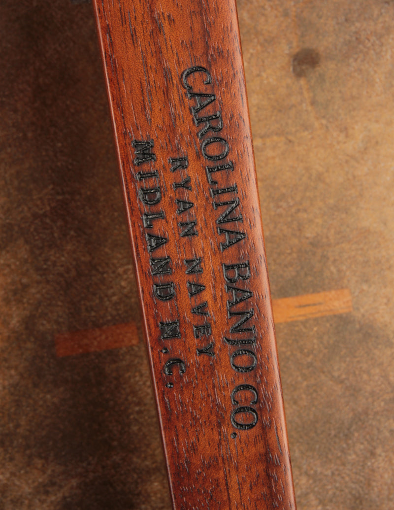 Carolina Banjo Company 11" Walnut w/Carved Peghead & Padauk Tonering