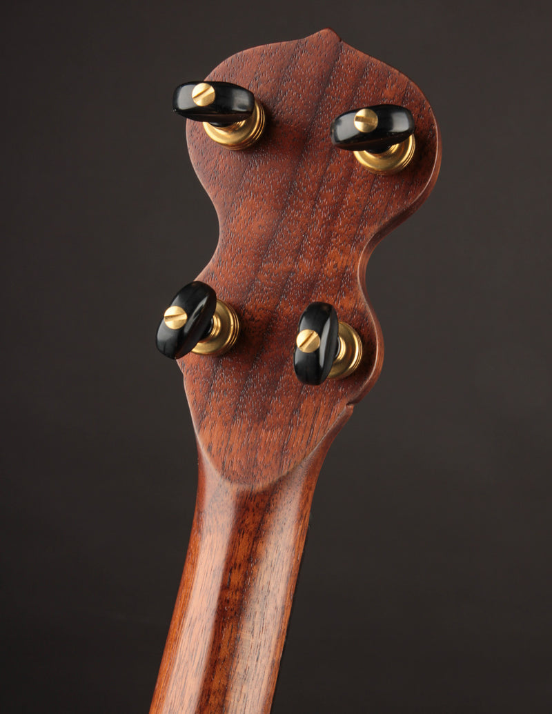 Carolina Banjo Company 11" Walnut w/Carved Peghead & Padauk Tonering