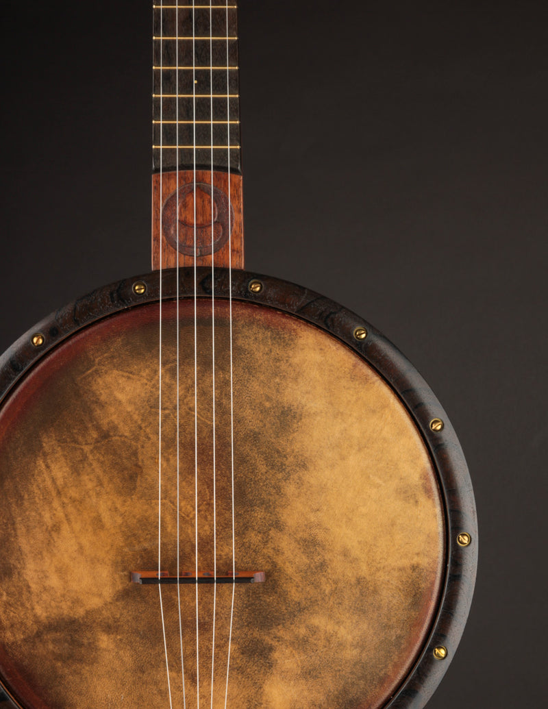 Carolina Banjo Company 11" Walnut w/Carved Peghead & Padauk Tonering